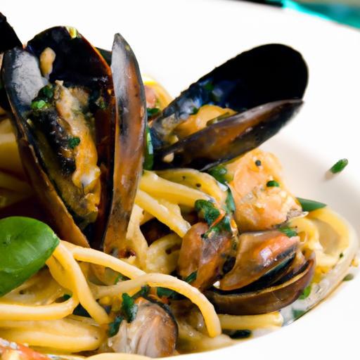 Savor Spaghetti with Mussels and Garlic: A Coastal Delight