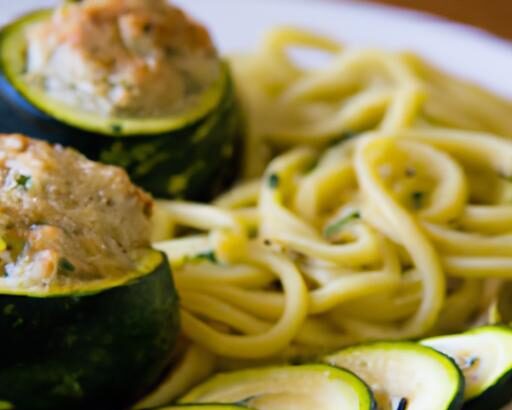 Wholesome Turkey Meatballs Served Over Zesty Zucchini Noodles