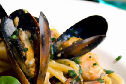 Savor Spaghetti with Mussels and Garlic: A Coastal Delight