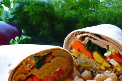 Energize Mornings: DIY Vegan Breakfast Wrap with Hummus