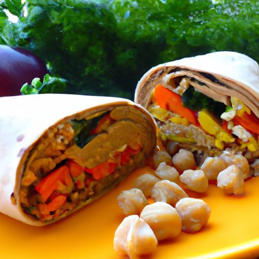 Energize Mornings: DIY Vegan Breakfast Wrap with Hummus
