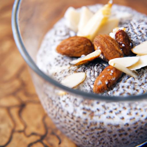 Creamy overnight Chia Pudding with Almond Milk Delight