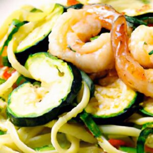 Garlic Shrimp with Zucchini Noodles