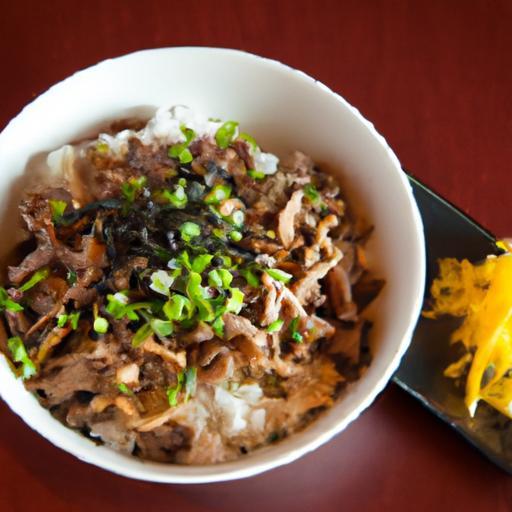 Gyudon Unveiled: Japan’s Savory Beef & Onion Rice Bowl Delight