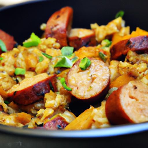 One-Pan Sausage and Rice Skillet: Flavorful Easy Meal