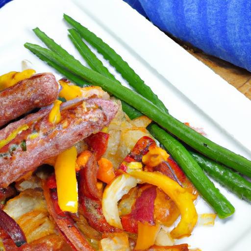 Sizzling Sausage & Peppers Skillet: Chicken or Beef Delight