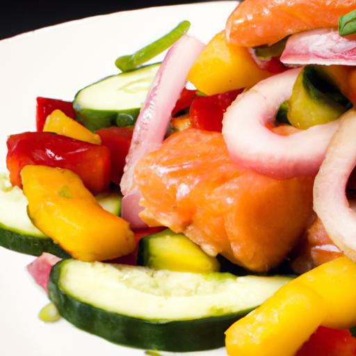 Fresh Flavors: Salmon with Zesty Mango Salsa Delight