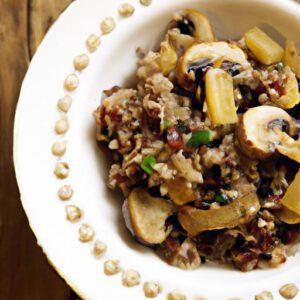  Quinoa Pilaf with Mushrooms