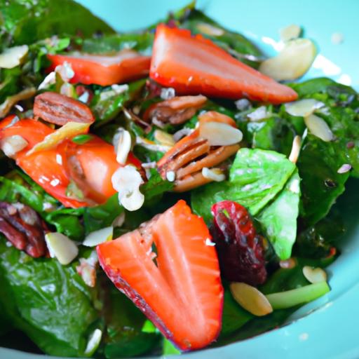 Fresh Flavor Fusion: Spinach & Strawberry Salad ⁢with Pecans