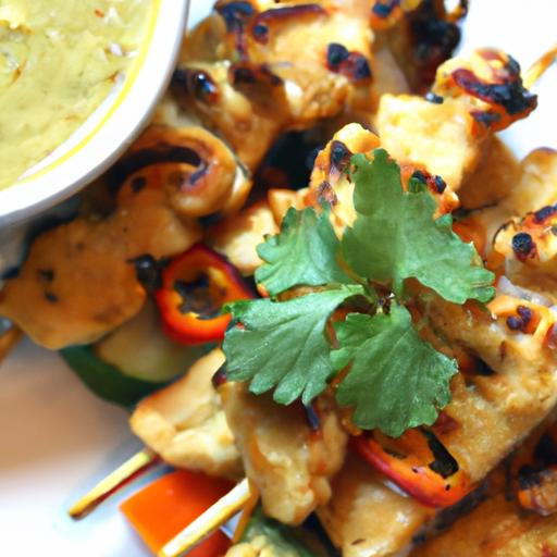 Savory gluten-Free Chicken ⁤Satay with Creamy Peanut Sauce