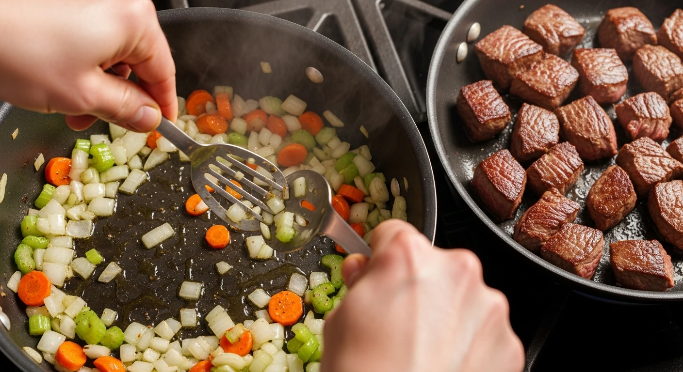 Savor Classic Beef Ragu Served Over Tender Pappardelle