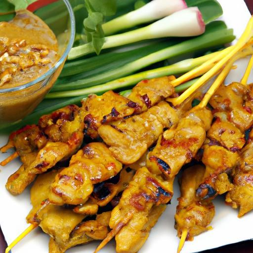 Delicious Gluten-Free Chicken Satay with Creamy Peanut Sauce