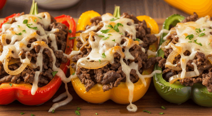 Cheesesteak Stuffed Peppers