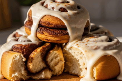 Decadent Vegan Cinnamon Rolls with Silky Cream Cheese Icing