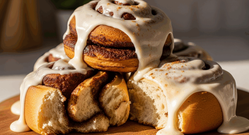 Decadent Vegan Cinnamon Rolls with Silky Cream Cheese Icing