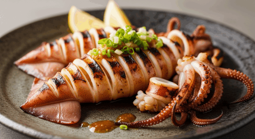 Ikayaki ; Grilled Japanese Squid