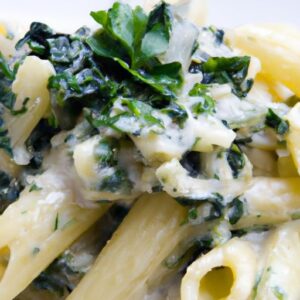 Creamy Spinach and Artichoke Penne