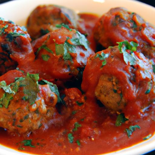 Savory Classic Meatballs with Rich Homemade Marinara Sauce