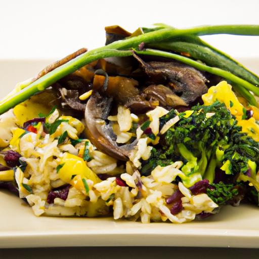 Wild rice & Veggie Medley: A colorful, Nutritious Feast