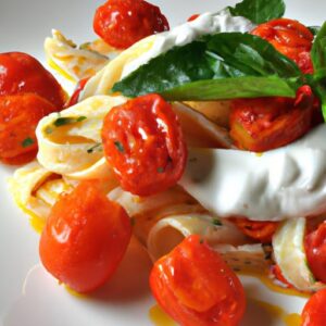 Burrata Meets Roasted Tomato Pasta