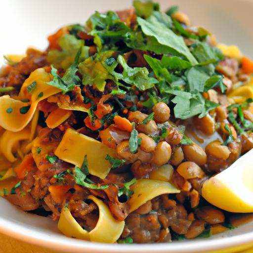 Hearty Lentil Ragu over⁤ Pappardelle: ⁤A Rustic Delight