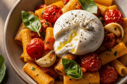 Burrata Meets Roasted Tomato Pasta