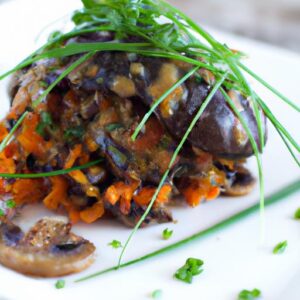 Balsamic Portobello Mushroom Scramble 