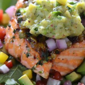 Salmon Meets Zesty Avocado Salsa