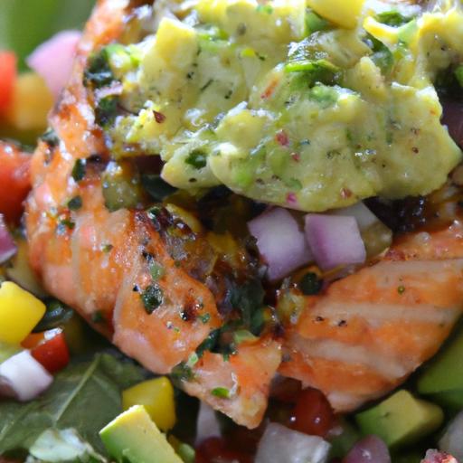 Bold Blackened Salmon Meets Zesty Avocado Salsa Delight