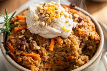 Hearty Vegan Carrot Cake Baked Oatmeal: A Wholesome Treat