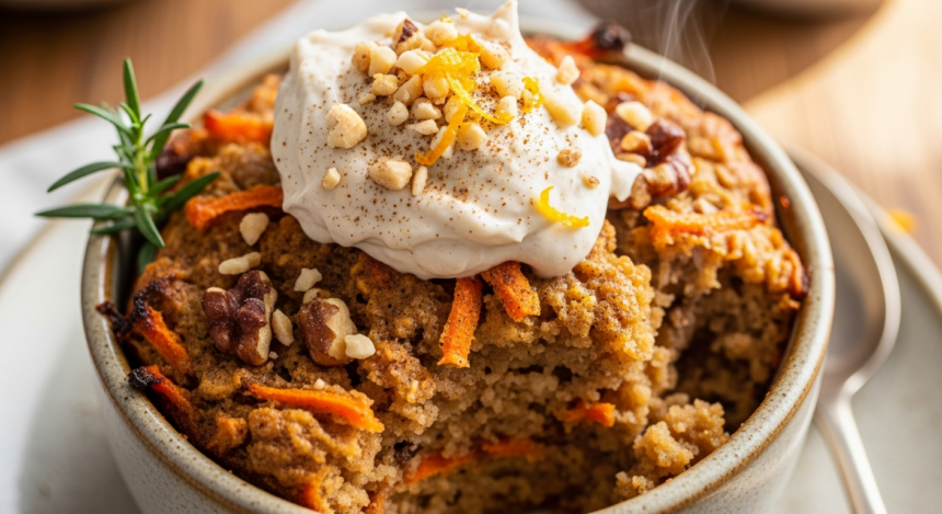 Hearty Vegan Carrot Cake Baked Oatmeal: A Wholesome Treat