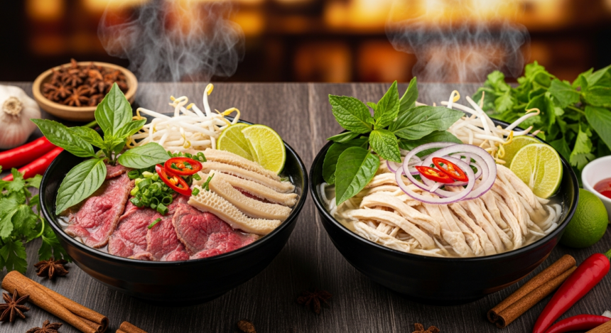 Pho Perfection: Exploring Vietnam's Iconic Beef & Chicken Bowls