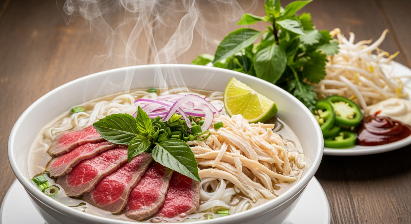Pho Perfection: Exploring Vietnam's Iconic Beef & Chicken Soup