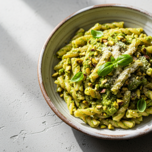 Casarecce with Creamy Pistachio Pesto