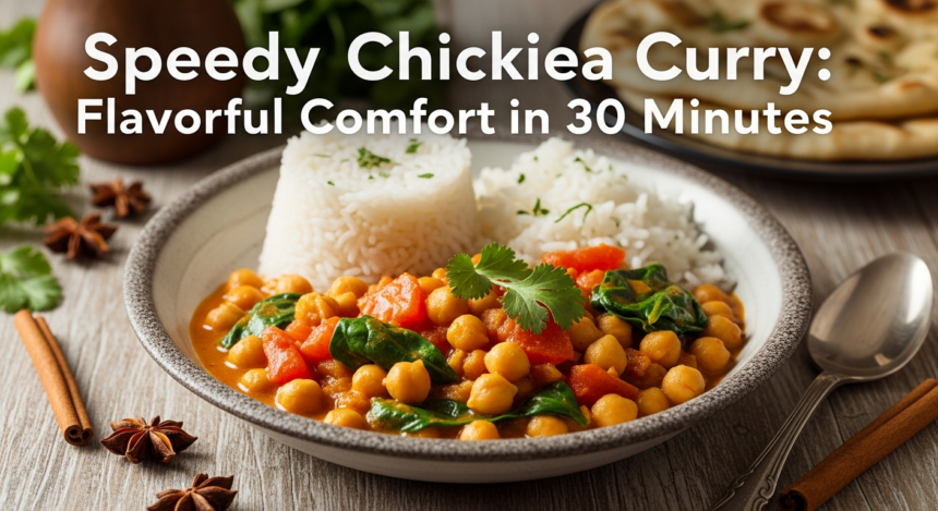 Speedy Chickpea Curry: Flavorful Comfort in 30 Minutes