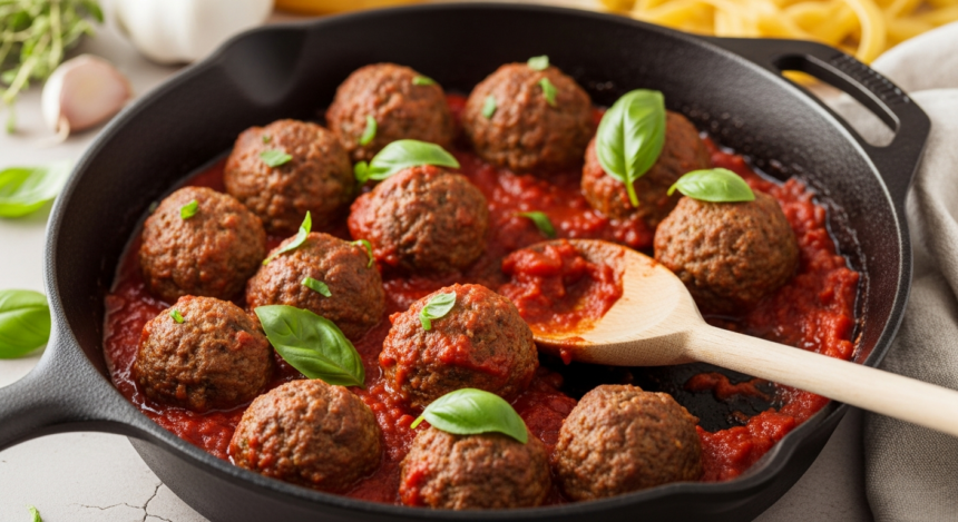 Timeless Taste: Classic Meatballs in Rich Marinara Sauce