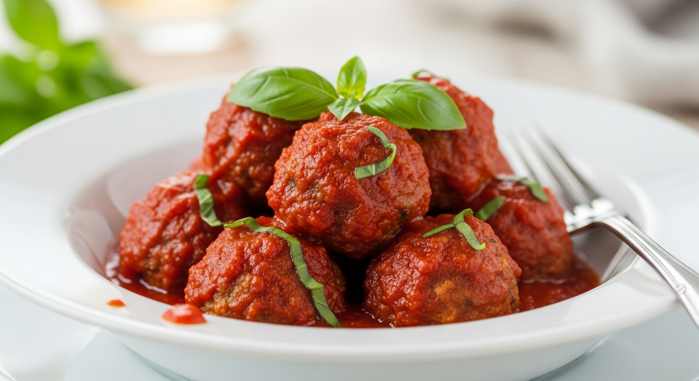 Timeless Taste: Classic Meatballs in Rich Marinara Sauce