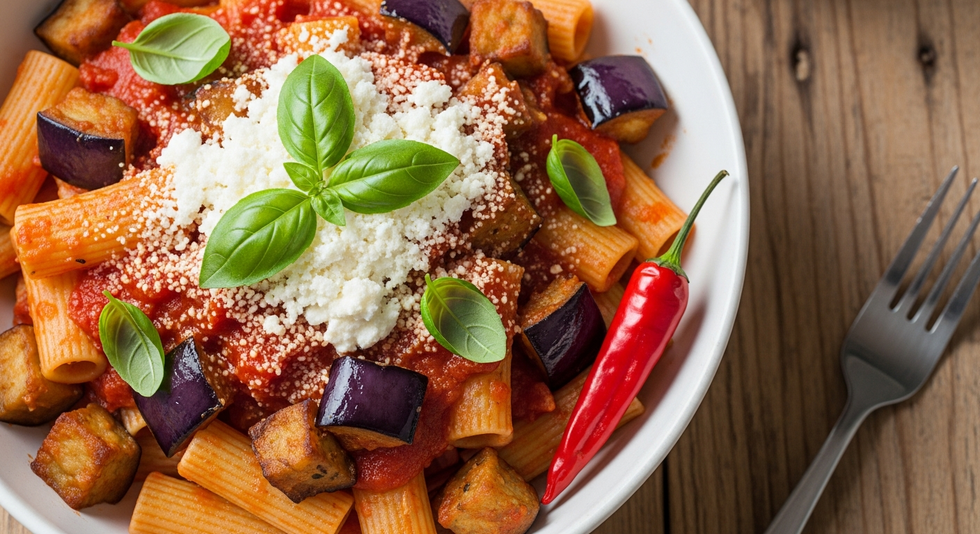 Savor Sicily: Authentic Eggplant Pasta Delight Unveiled