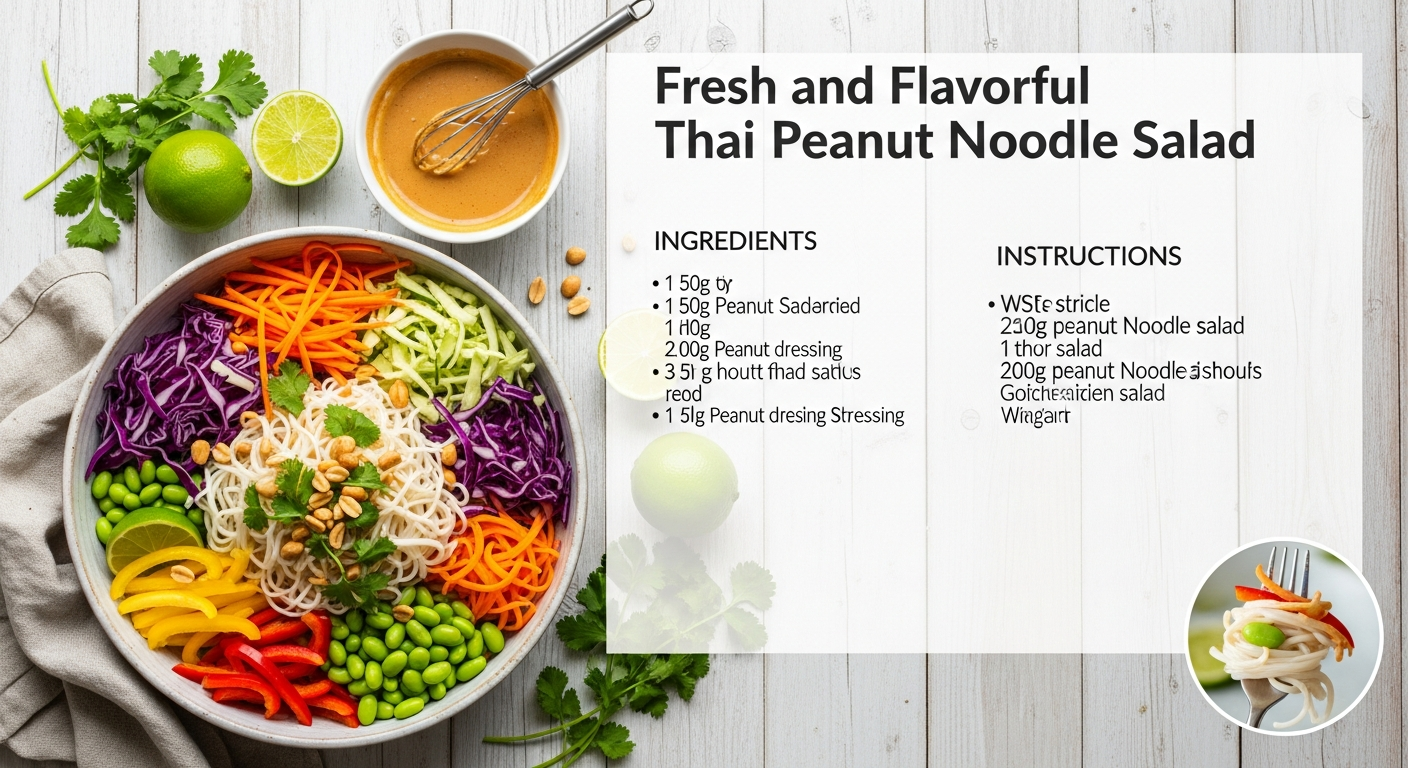 Fresh and Flavorful Thai Peanut Noodle Salad Recipe Guide