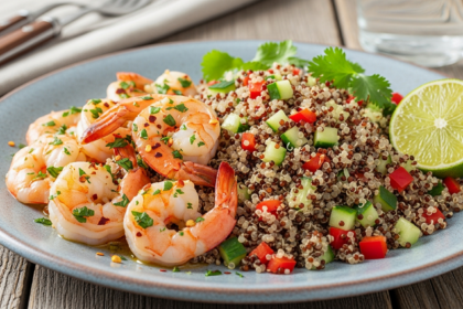 Garlic Shrimp & Quinoa: A Flavorful, Nutritious Delight