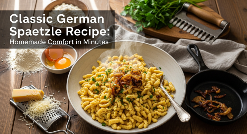 Classic German Spaetzle Recipe: Homemade Comfort in Minutes