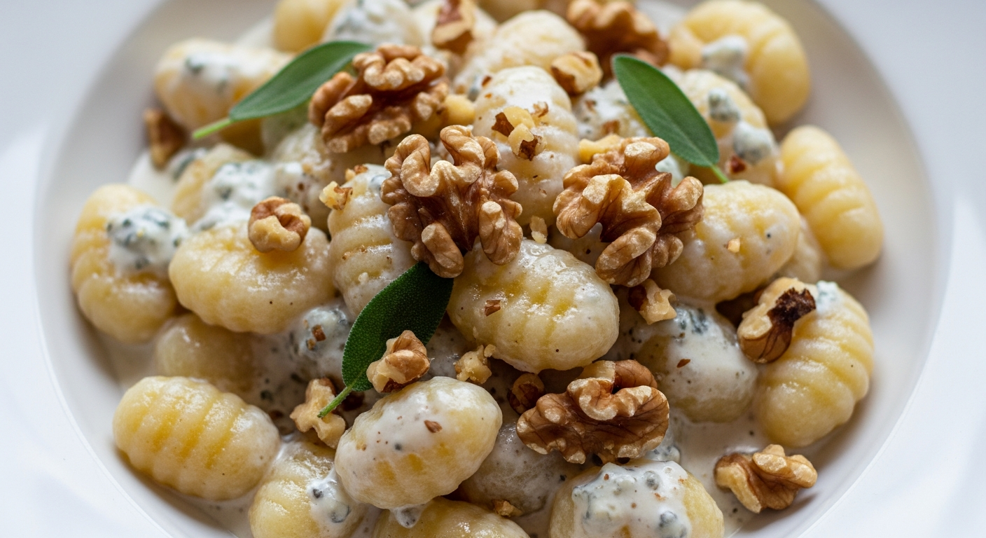 Gorgonzola & Walnut Gnocchi: A Creamy, Nutty Delight
