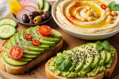 Hummus and Avocado Toast