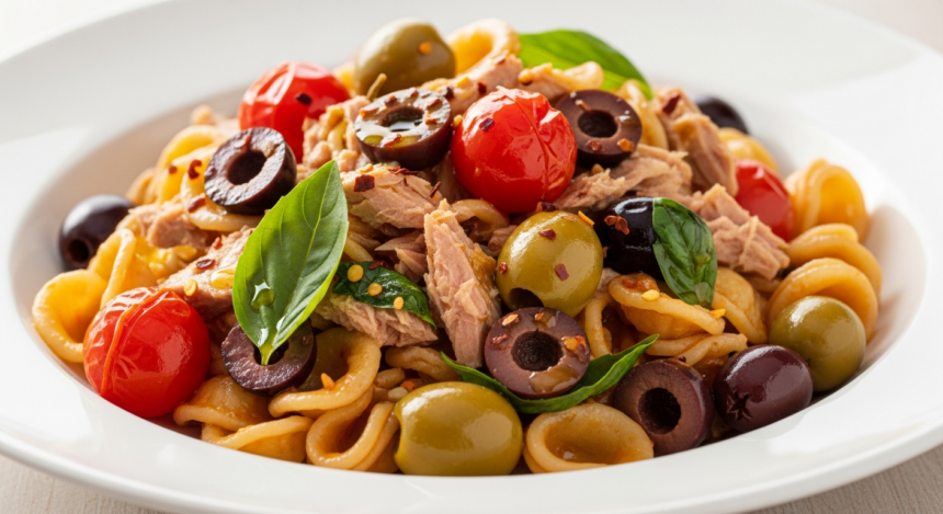 Italian Tuna and Olive Pasta