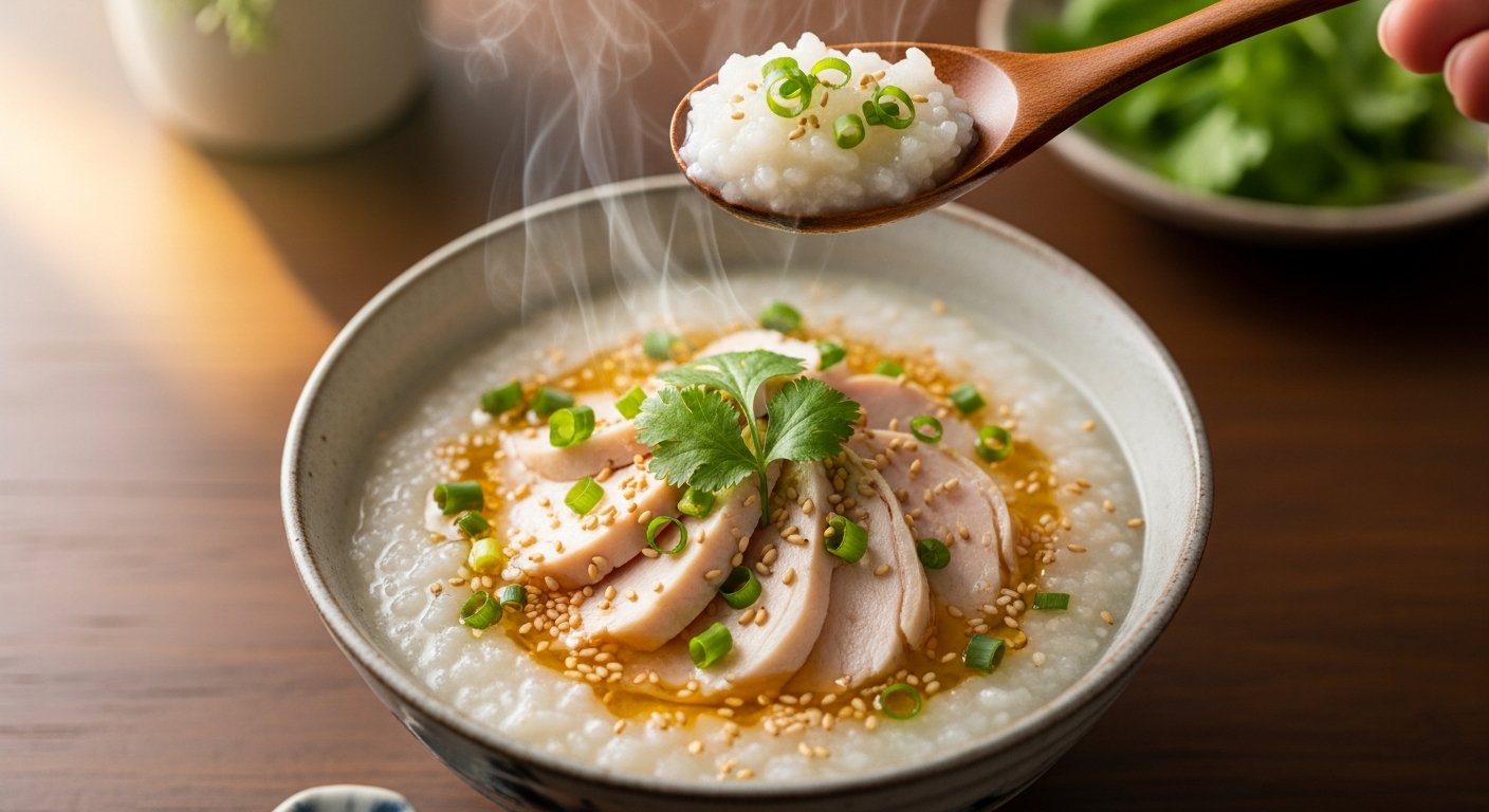 Chicken Rice Porridge (Okayu): Comfort in Every Spoonful