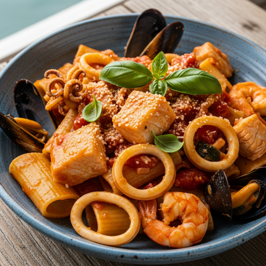 Paccheri with Seafood Ragu: A Coastal Taste Adventure