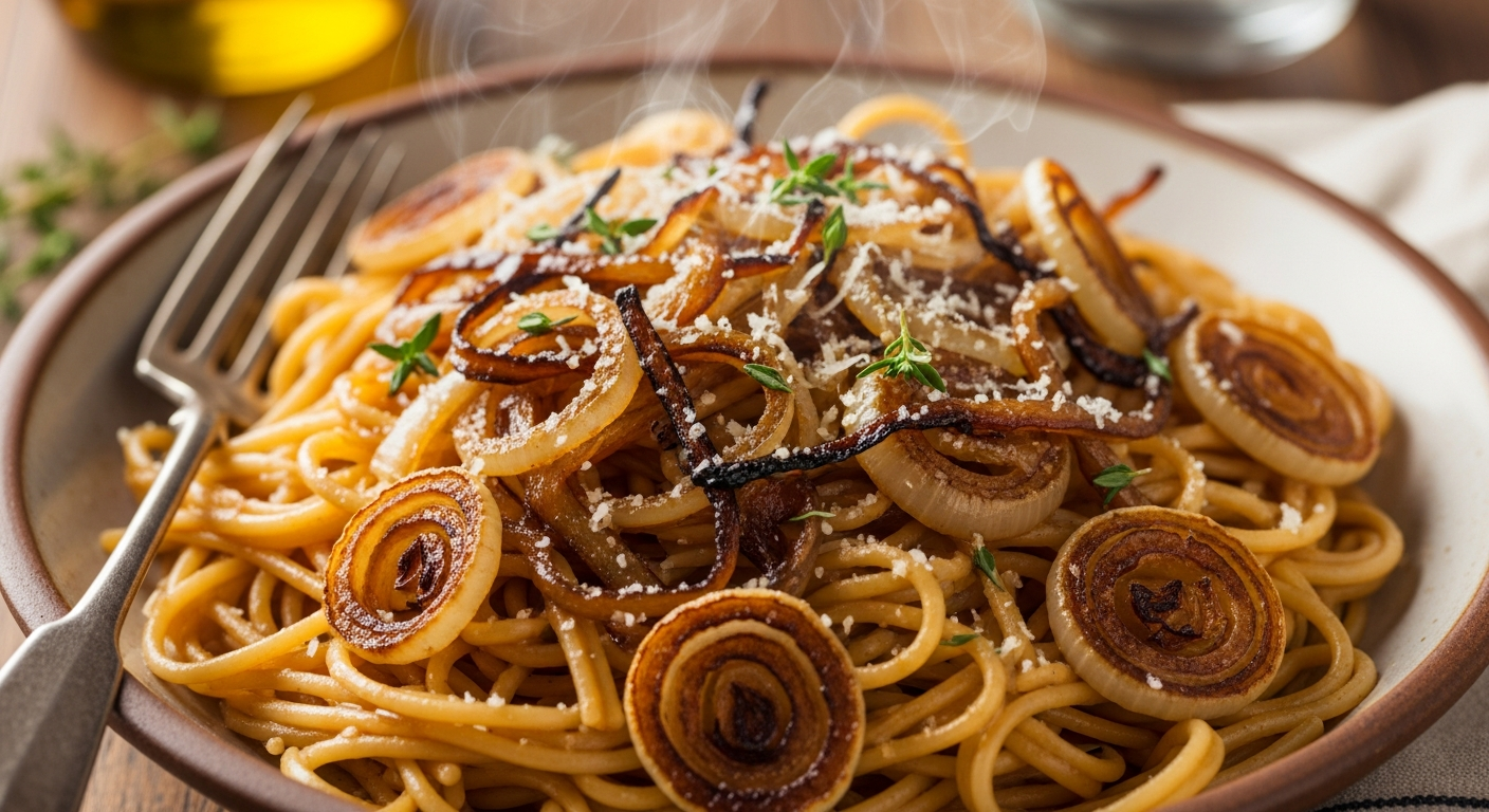Savory Pasta Delight: Mastering Caramelized Onions