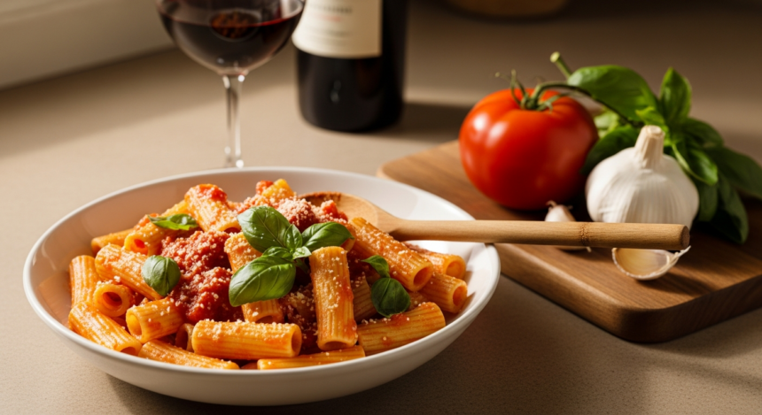 Rigatoni and Marinara