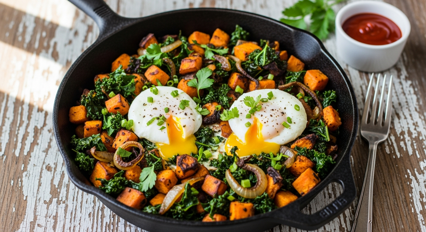 Hearty Sweet Potato and Kale Hash: A Nutritious Delight