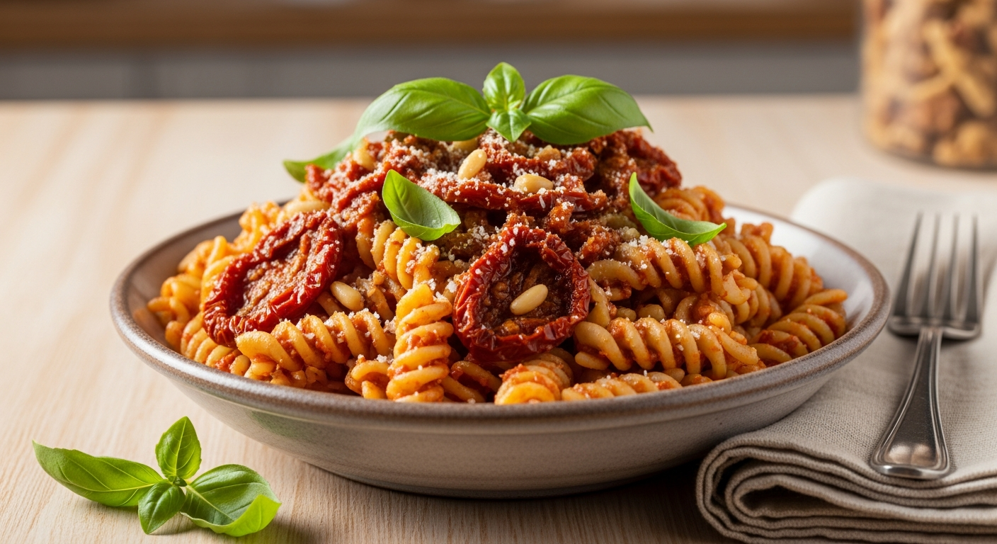Brighten Your Plate: Sun-Dried Tomato Pesto Pasta Recipe